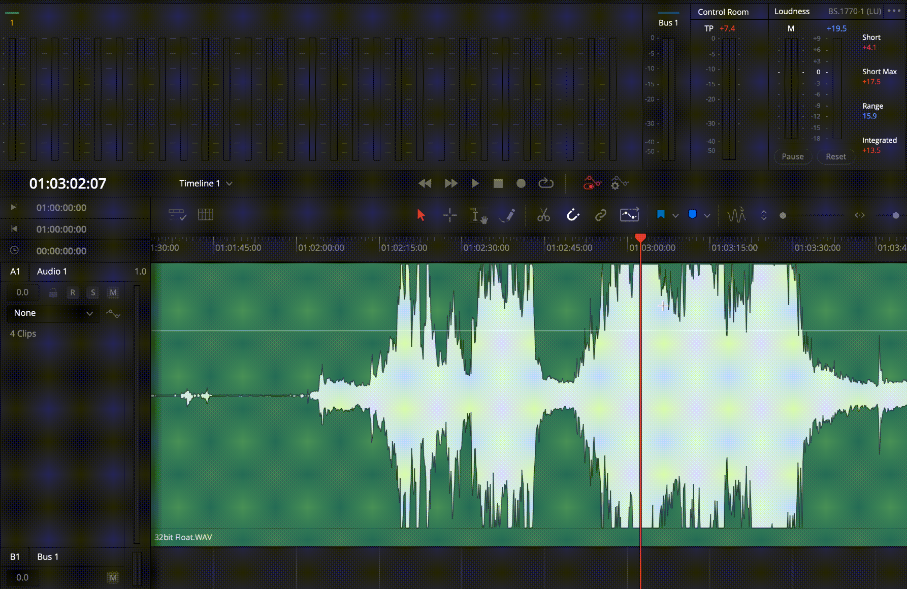 32-bit float recording