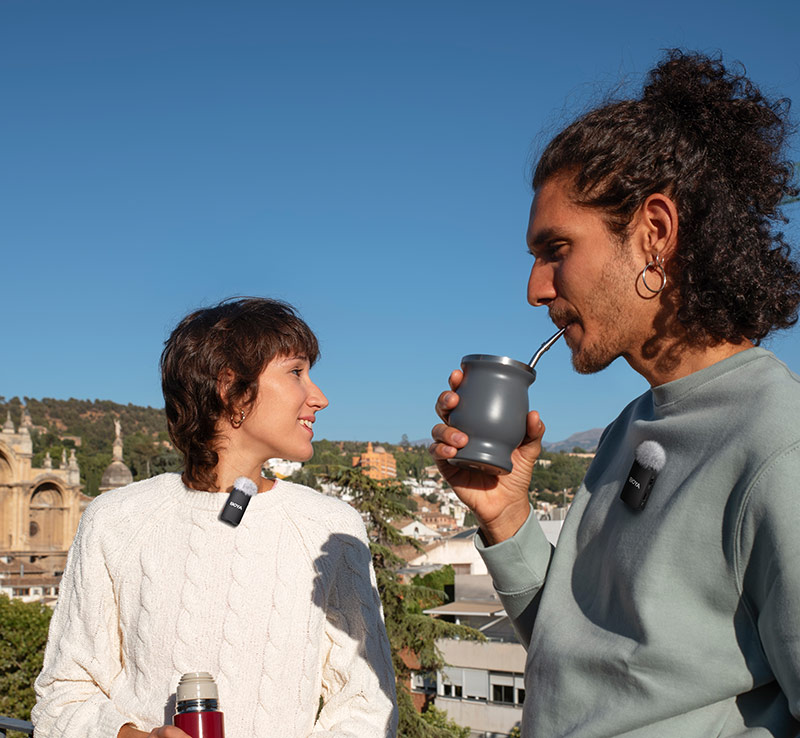 Wireless microphone setup for YouTube content creation